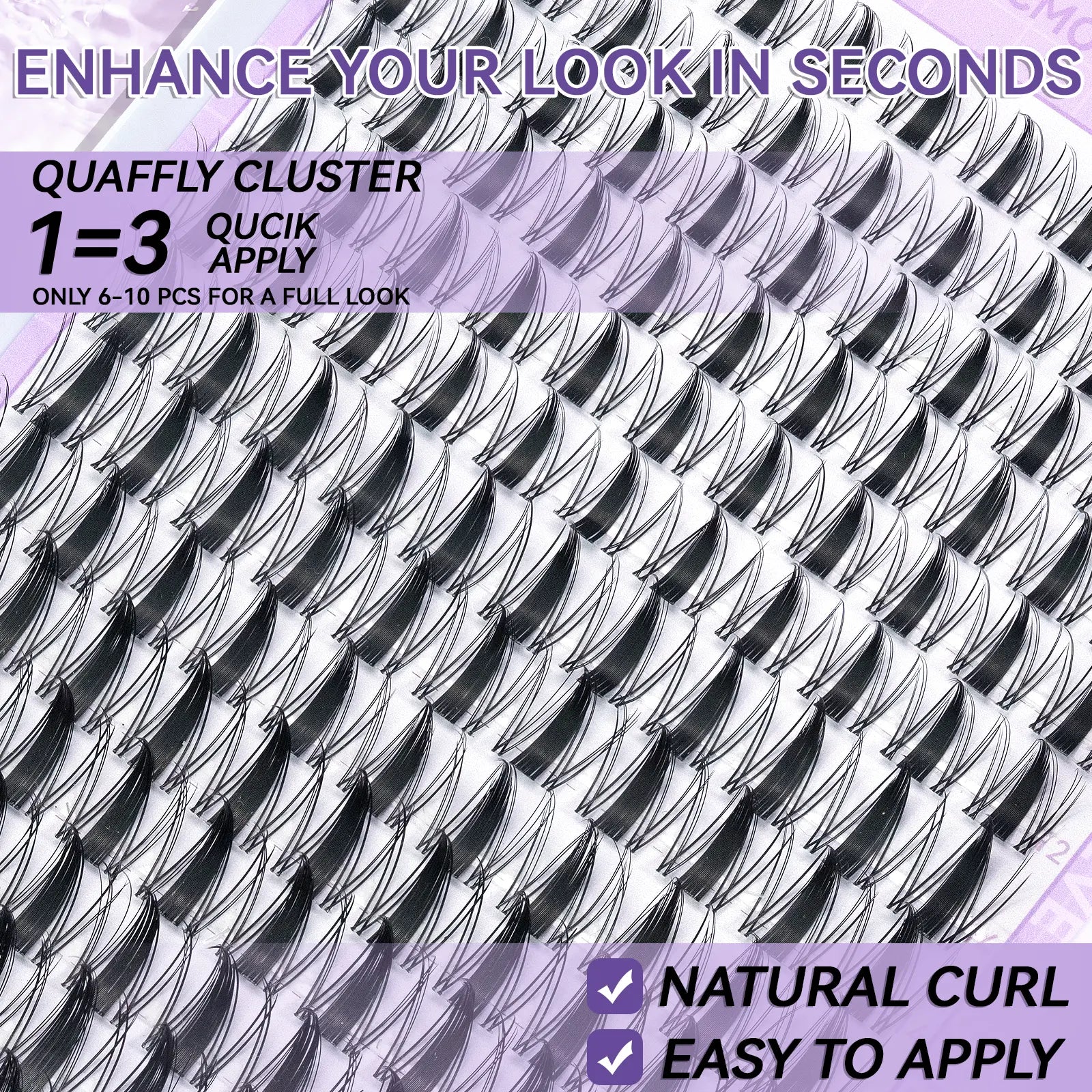 Fairy Lash Clusters Kit Eyelash Extensions Set, Manga Lash Clusters with Bond, Eyelash Fixer, Glue Remover, Tweezers and Eyelash Brush, DIY Spider Individual Lash Clusters for Wispy Volume#Global PICKS
