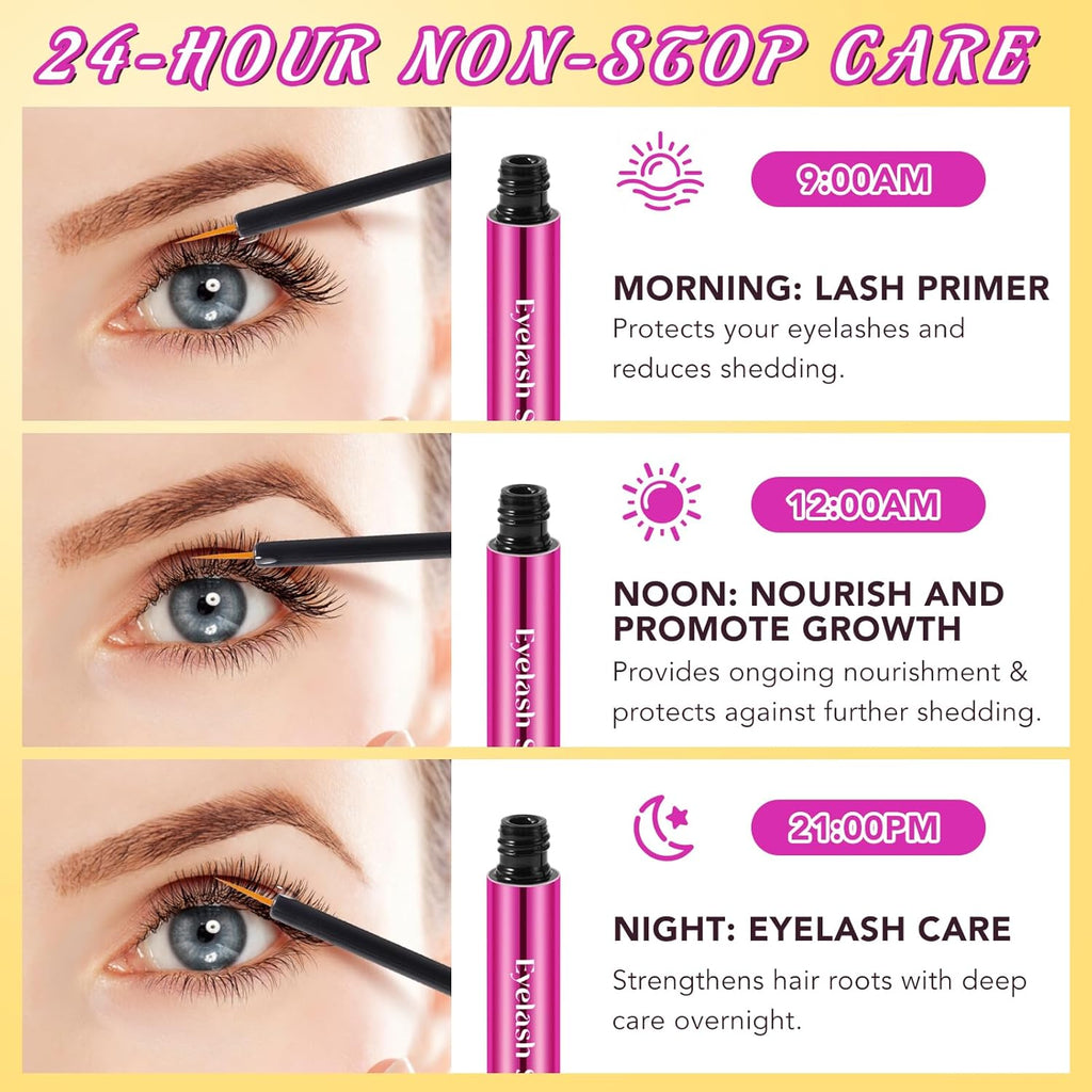 Eyelash Serum for Eyelash Growth, Lash Serum for Eyelash Growth Thickness, Stronger, Healthier Lashes & Brows, Easy to Use & Absorb, Safe for Sensitive Eyes, 0.18 Fl. Oz.